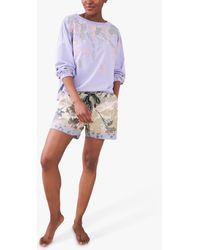 White Stuff Nina Pyjama Shorts - Multicolour