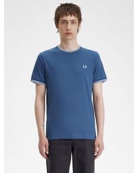 Fred Perry - Twin Tipped Crew Neck T-shirt - Lyst