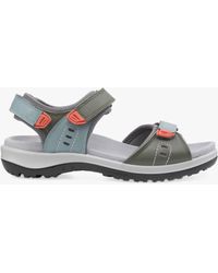 Hotter - Walk Ii Extra Wide Fit Leather Lightweight Walking Sandals - Lyst