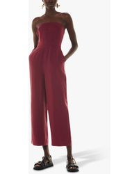 Whistles - Bandeau Cropped Jumpsuit - Lyst