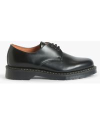 Solovair - Made In England 3 Eyelet Hi Shine Leather Gibson Shoes - Lyst