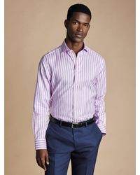 Charles Tyrwhitt - Non-iron Long Sleeve Wide Stripe Shirt - Lyst