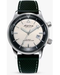 Alpina - Al-525s4h6 Seastrong Diver Heritage Automatic Date Rubber Strap Watch - Lyst