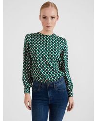 Hobbs - Melody Abstract Print Blouse - Lyst