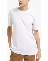 SELECTED - Organic Cotton T-shirt - Lyst