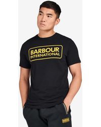 Barbour - International Essential Large Logo T-shirt - Lyst