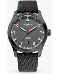 Alpina - Al-525g4ts26 Startimer Pilot Automatic Leather Strap Watch - Lyst