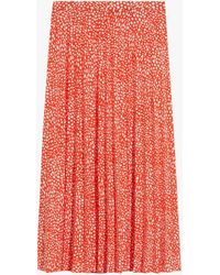 oasis animal print wrap skirt
