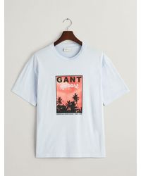 GANT - Washed Graphic Short Sleeve T-shirt - Lyst