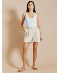 Albaray - Cotton Linen Blend Twill Shorts - Lyst
