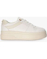 Dune - Emmelie Leather Sporty Flatform Trainers - Lyst