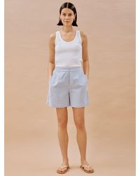 Albaray - Ticking Stripe Organic Cotton Shorts - Lyst