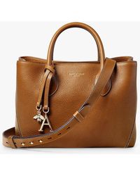 Aspinal of London - Pebble Leather Midi London Tote Bag - Lyst