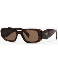 Prada - Pr 17ws Tortoiseshell Square Sunglasses - Lyst