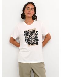 Kaffe - Thora Graphic Short Sleeve T-shirt - Lyst