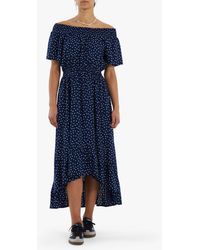 Lolly's Laundry - Flora Polka Dot Off The Shoulder Maxi Dress - Lyst