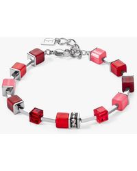 COEUR DE LION - Swarovski Crystal Cube Bracelet - Lyst