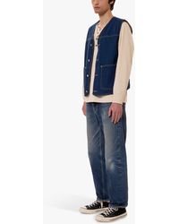 Nudie Jeans - Harry Organic Cotton Denim Vest - Lyst