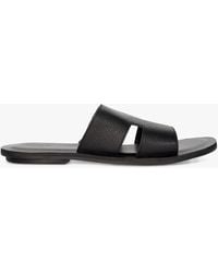 Dune - Initially Leather Flat Sandals - Lyst