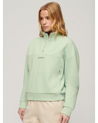 Superdry - Sport Tech Relaxed Half Zip Jumper - Lyst