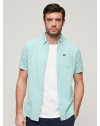 Superdry - Organic Cotton Seersucker Short Sleeve Shirt - Lyst