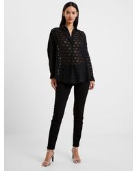 French Connection - Geometric Popover Shirt - Lyst
