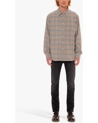 Nudie Jeans - Filip Organic Cotton Flannel Check Shirt - Lyst