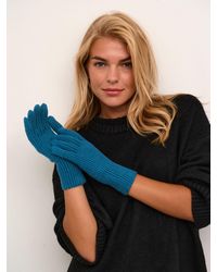 Kaffe - Lotte Stretchy Rib Knit Gloves - Lyst