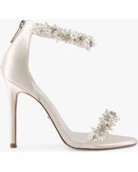 Dune - Bridal Collection Marriage Pearl Embellished Stiletto Heel Sandals - Lyst