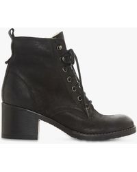 dune patsie d lace up ankle boots