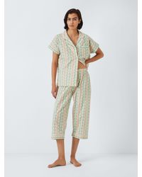 John Lewis - Chelsea Cropped Shirt Pyjama Set - Lyst