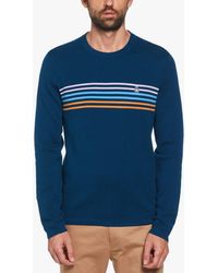 Original Penguin - Chest Stripe Sweater - Lyst