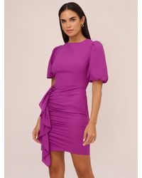 Adrianna Papell - Aidan By Stretch Mini Cocktail Dress - Lyst