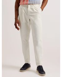 Ted Baker - Holmer Single Pleat Tapered Fit Trousers - Lyst