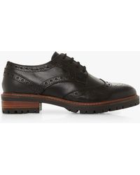 dune eva leather lace up brogues