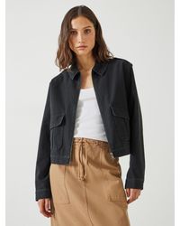 Hush - Laurie Zip Up Utility Jacket - Lyst