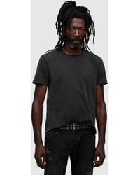 AllSaints - Bodega Stretch Cotton Crew Neck T-shirt - Lyst