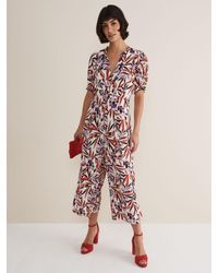 Phase Eight - Astrid Cropped Wide Leg Jumpsuit - Lyst