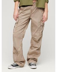Superdry - Low Rise Straight Cargo Trousers - Lyst