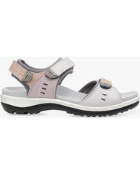 Hotter - Walk Ii Wide Fit Nubuck Lightweight Walking Sandals - Lyst