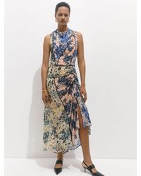 Jigsaw - Ikat Posy And Clouded Leopard Print Maxi Dress - Lyst