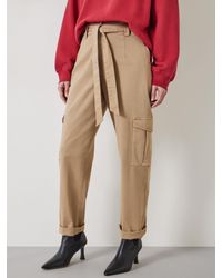 Hush - High Waist Belted Trousers - Lyst
