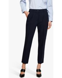 Sisley - Plain Tailored Cropped Trousers - Lyst