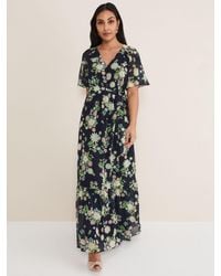 Phase Eight - Petite Georgie Tiered Floral Maxi Dress - Lyst