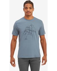 MONTANÉ - Abstract Mountain Organic Cotton T-shirt - Lyst
