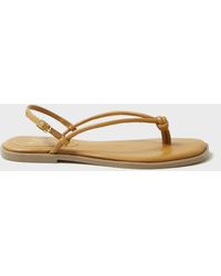 Crew - Knot Leather Sandals - Lyst