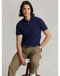 Polo Ralph Lauren - Custom Slim Fit Mesh Polo Shirt - Lyst
