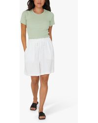 A-View - Lerke Linen Blend Shorts - Lyst