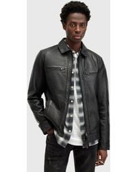 AllSaints - Luck Leather Jacket - Lyst