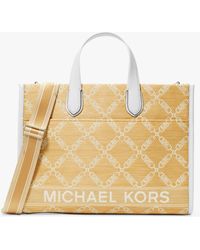 Michael Kors - Gigi Large Empire Logo Jacquard Tote Bag - Lyst